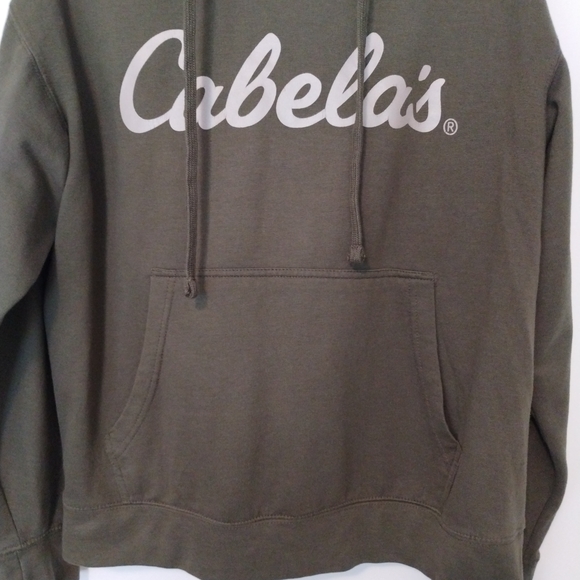 Cabela's Green and Tan Sweatshirt Casual Pullover - Picture 5 of 8